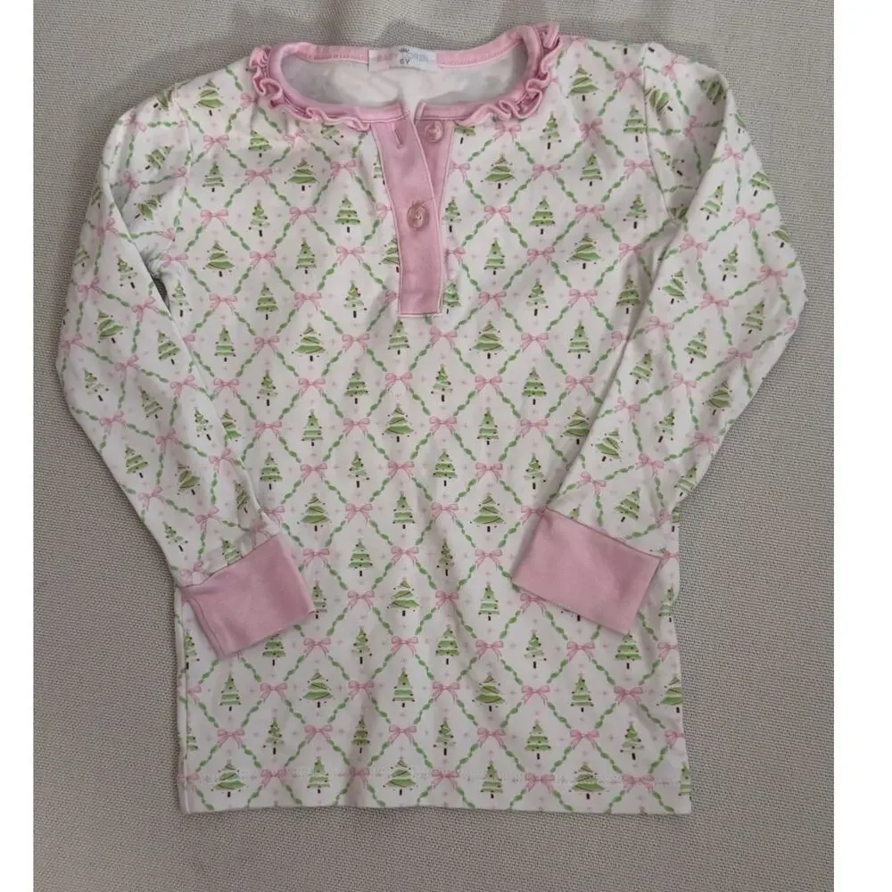 Baby Loren Pima Cotton Christmas Pajamas size 6